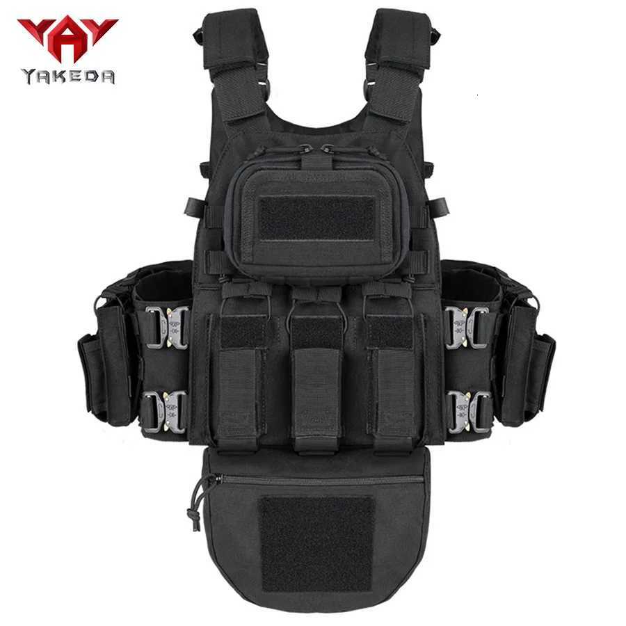 YAKEDA multifunctional full protection training vest MOLLE metal snake buckle quick release outdoor camouflage training vest XJ251114