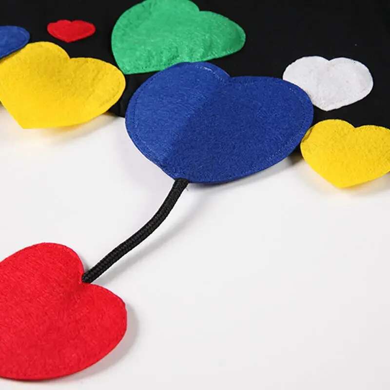 Woman T-shirts 2022 New Summer Cotton Chiffon Tops Casual Short Solid O-Neck Heart Girls T-shirt Y2k Top