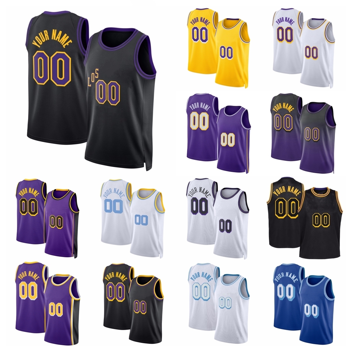 Austin Reaves Jersey City Basketball Jarred Vanderbilt Jaxson Hayes Gabe Vincent Bronny James Maxi Kleber Christian Koloko Chris Manon Luka Doncic Rui Hachimura