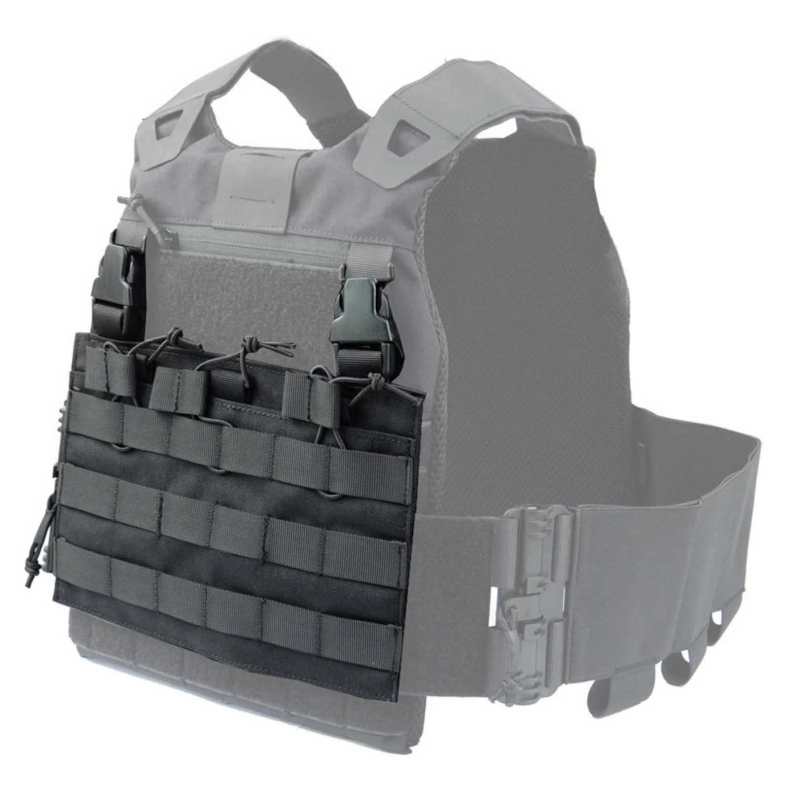 1 Tactical Series Accessories Tactical Vest Panel Front Flap Hanging Panel for Tactical Chest Rig Hunting Vest Carriers XJ251114