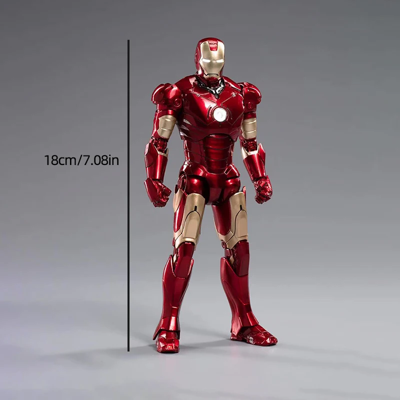 ZD Toys Marvel Official Licensed Iron Man MK3 7Inch Tony Stark Action Figure Avengers 1/10 Scale Collectible Model Kids Gifts Bulk Wholesale