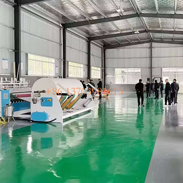 High Production Non-stop Tissue Paper Roll Converting Making Machine Full Production Line of Toilet Paper Manufacturing Plant