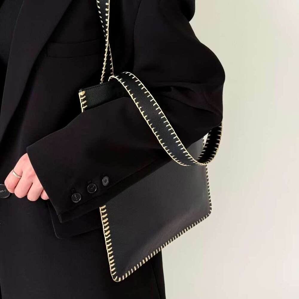 Mm Women's Bags Grass Edge Full Tote Design Sense Summer New High-Quality Fashionable Single Shoulder Handbag Genuine Leather Women's Bag