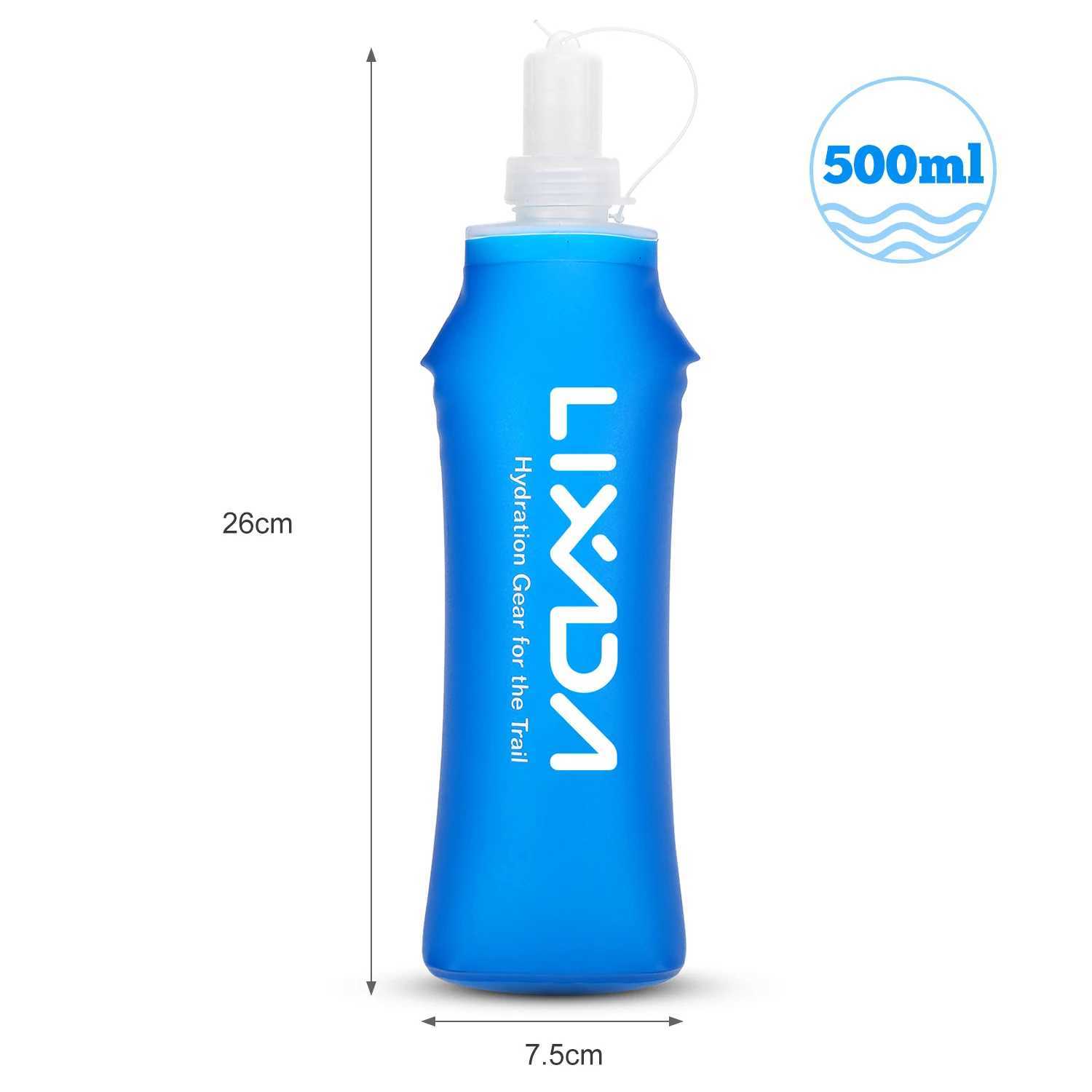 Lixada 1/2 Pcs 500mml 300ml Outdoor Sport Camping Running Sport Bicycle Soft Water Bottle Folding TPU Soft Flask Water BagW251114