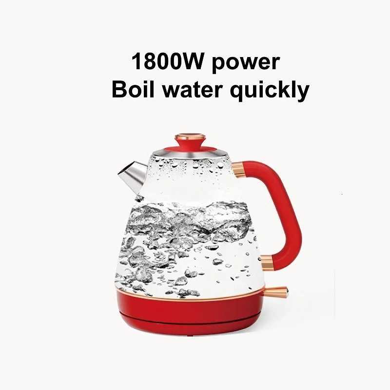 17L Retro Electrc Kettle Boiling Water With Thermometer Automatic Power Off 304 stainless Steel Teapot Kitchen Tools 1800W Y251114