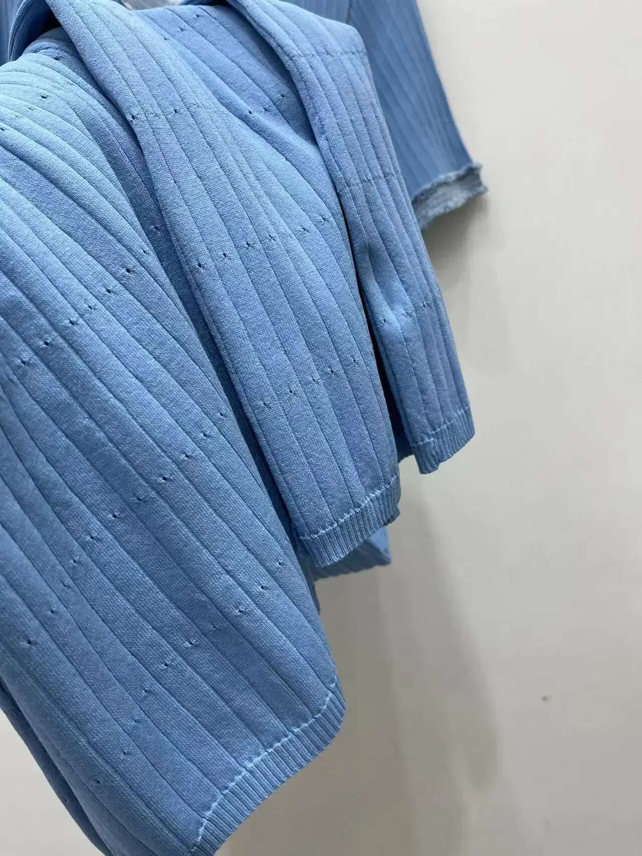 Denim Patchwork Or Length Women's 2024 Spring Slim Knitted Elegant Evening Birthday Party Maxi Dress 5230473