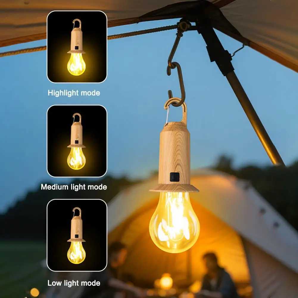 Solar energy Camping Lamp LED Remote control Rechargeable Hanging Courtyard Garden Decoration Lantern Outdoor Camping lamp light M251115