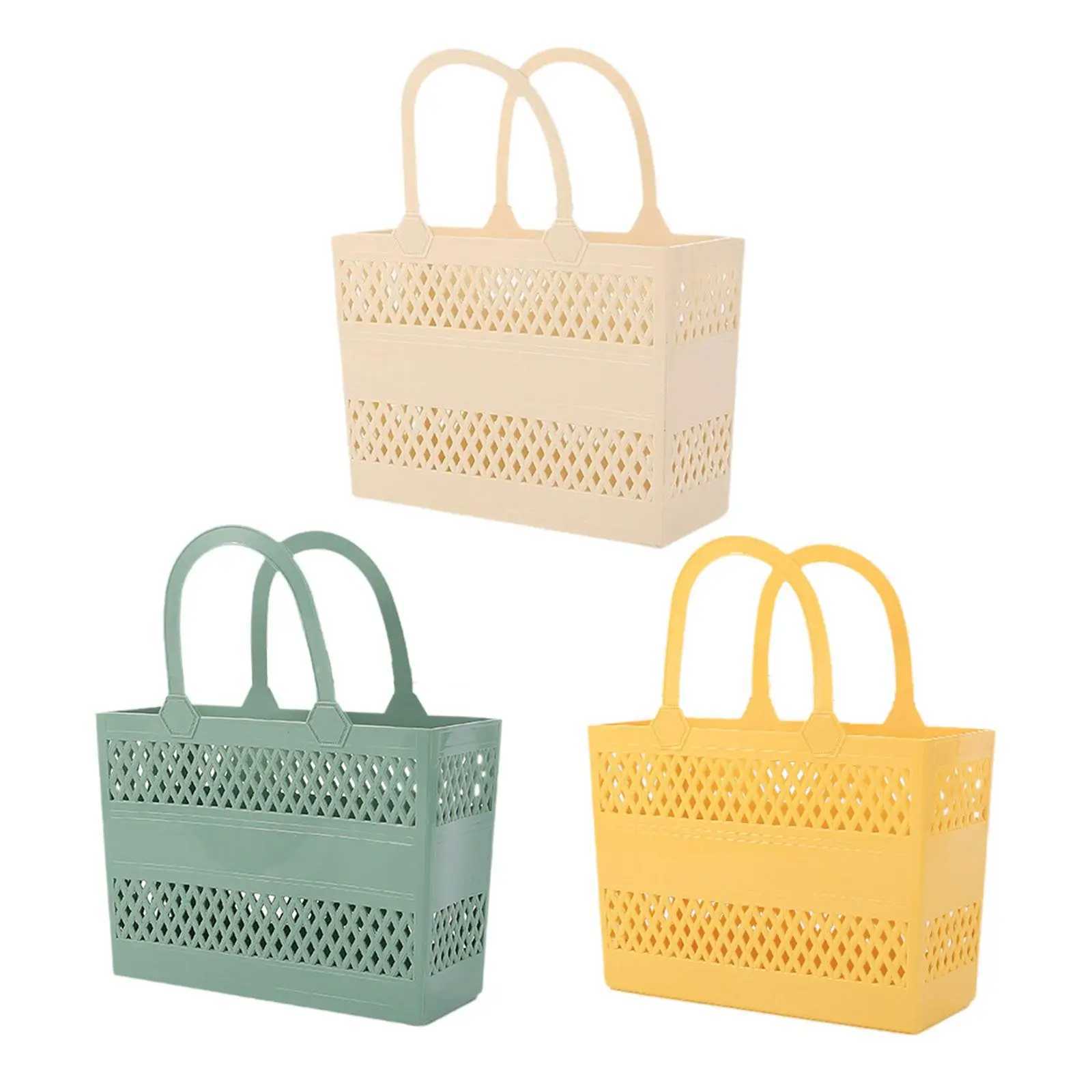 Shower caddy basket with handheld portable large capacity drainage box used for home storage basket in campsite bathroom beach dormitory gym W250415