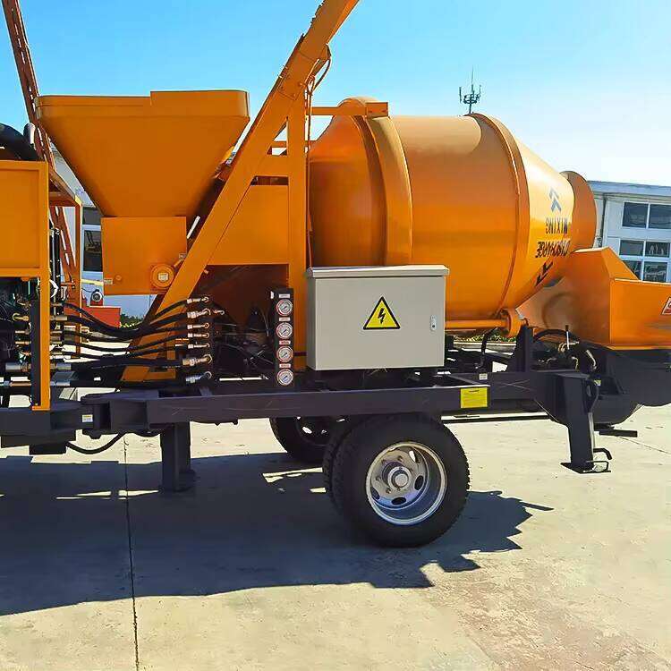 Low Price Concrete Mixer With Pump Truck Mounted Concrete Pump for Sale