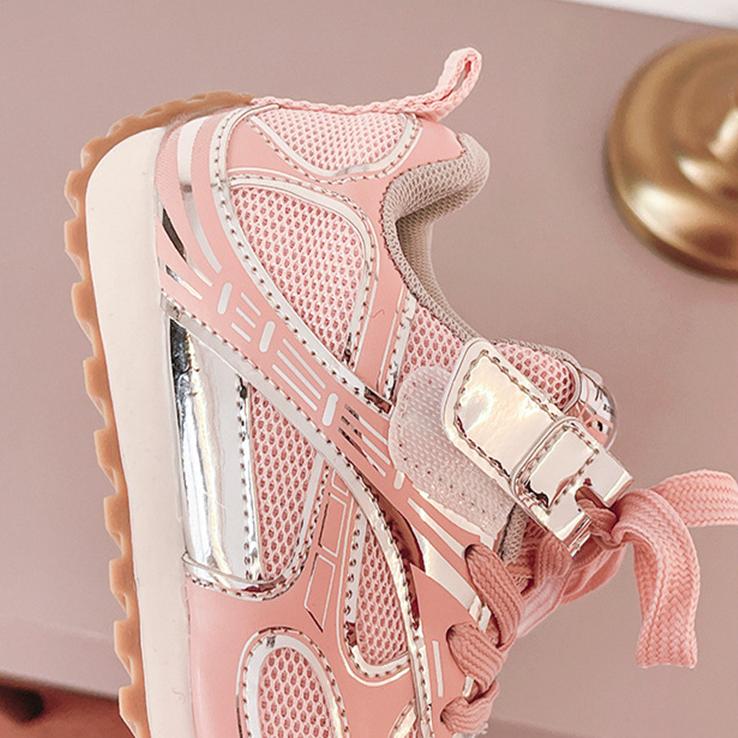 2025 new hot Free shipping designer running shoes for children summer new outdoor Black Pink Silver designer Kid's Shoes Size 23-36