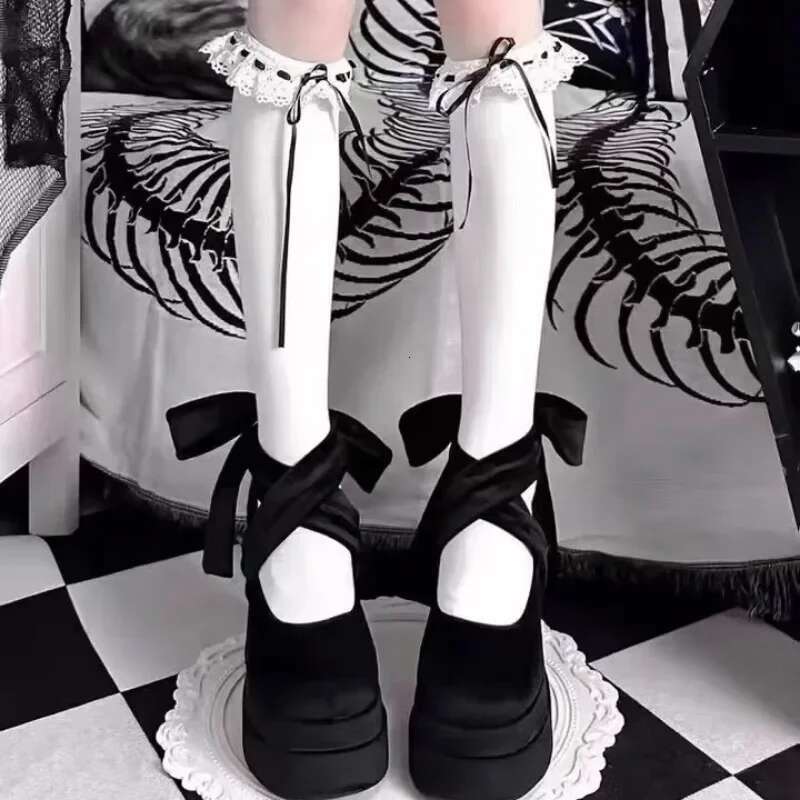 Fashion Designer Platform Women Mary Jane Cross Strap Thick Heel Shoes Ladies College Style Dress Pumps Shoe