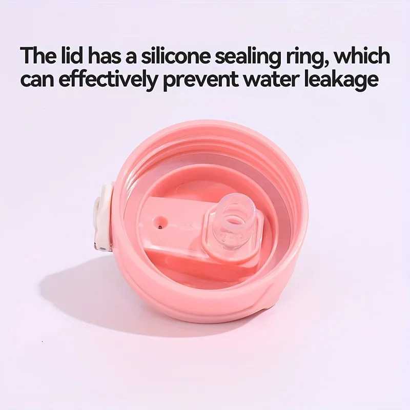 900ml Sports water Bottle High Temperature Resistant Graduated Straw Cup Rainbow Frosted Progressive Color Water Cup Plastic CupW251114