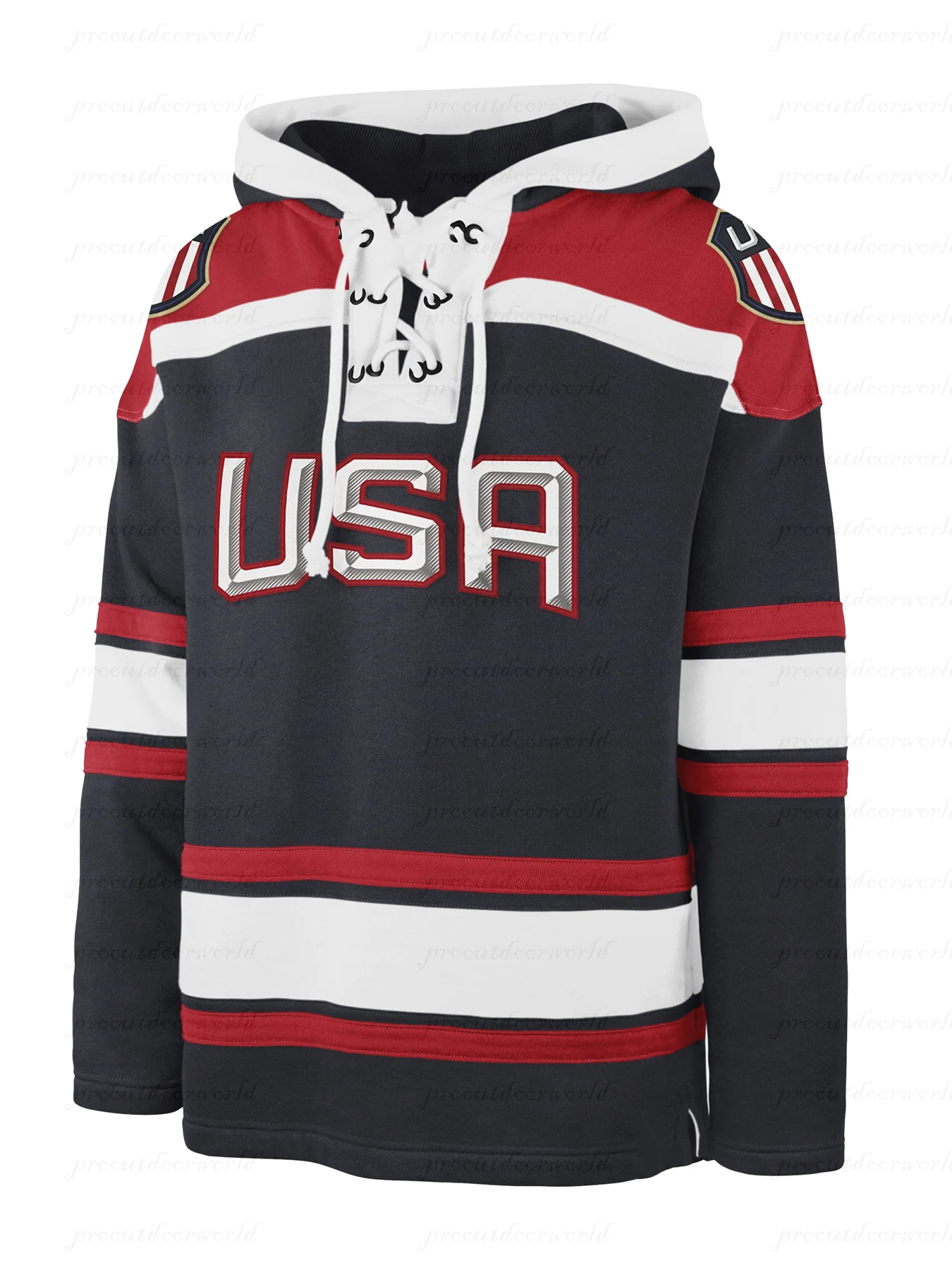 Men's Navy USA 2025 Pullover Hoodie White Finland Red Canada Yellow Sweden Custom Stitched Women Youth for Daily Casual Wear
