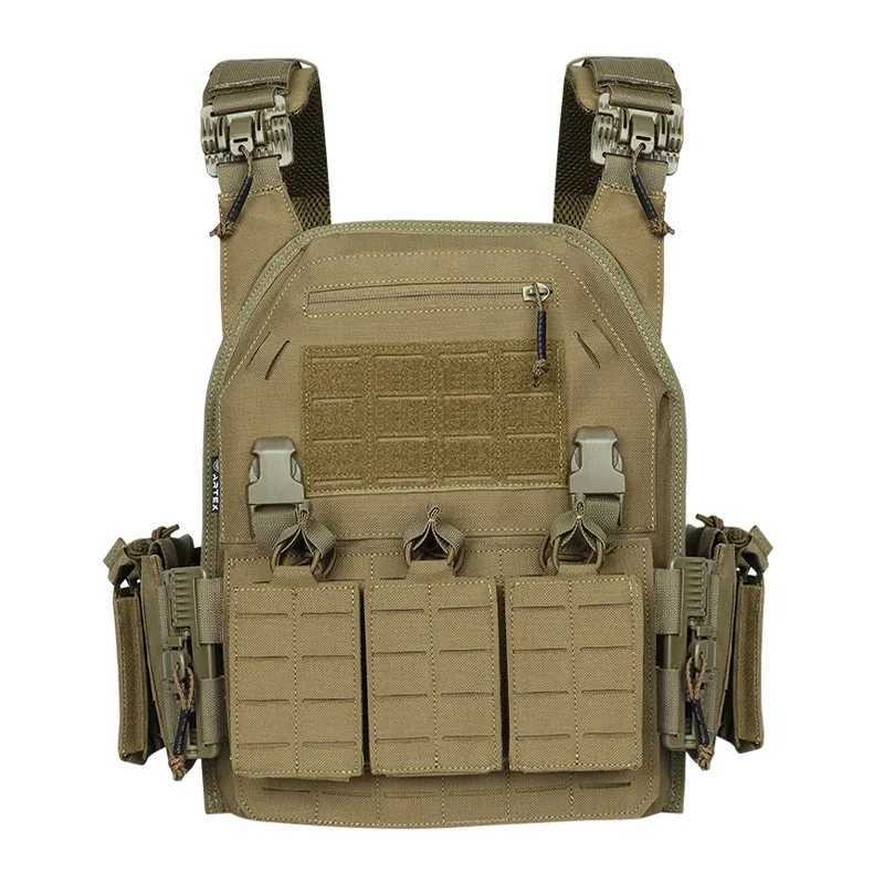 6094 Tactical Vest with Triple Magazine Pouch 1000D Nylon Fabric Quick Release 6094K Hunting Airsoft Combat Accessories XJ251114