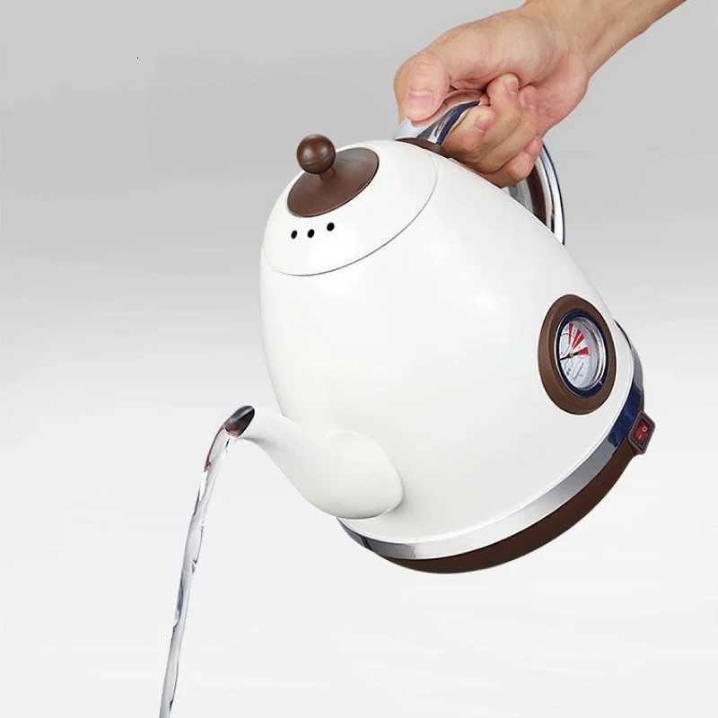 1500ml Electric Kettle Quick Heating Coffee Pot With Thermometer Teapot Household Thermos Kettle 304 Stainless Steel Liner 1500W Y251114