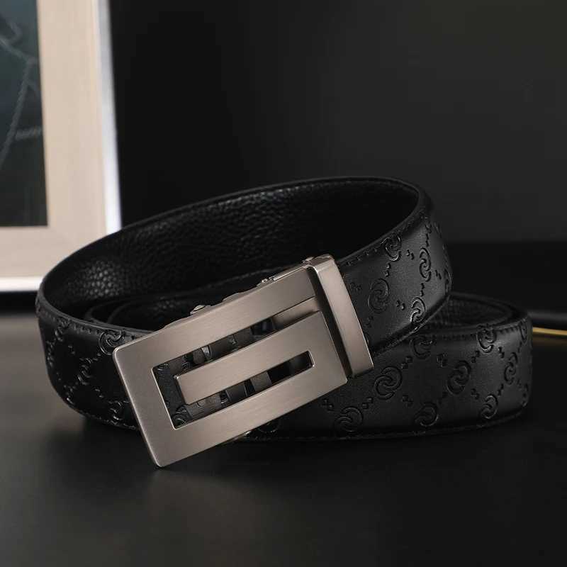 fashion belt Business Mens Genuine Leather Male Luxury Brand Alloy Metal Buckle Designer Belts men Waist Strap Belt for Jeans