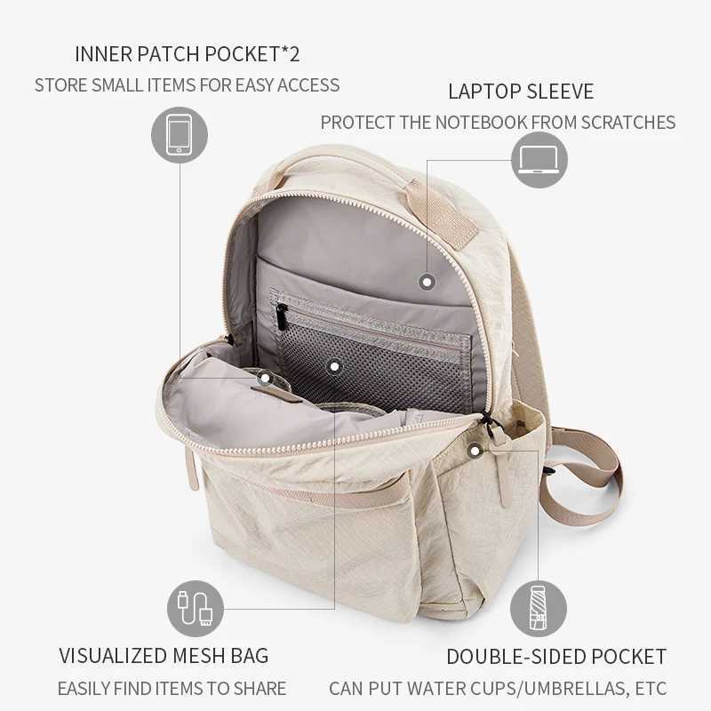 LEFF New Fashion Backpack For Women High Quality Outdoor Travel Waterproof Backpacks Laptop Commuting Bag High End Female BagsW251114