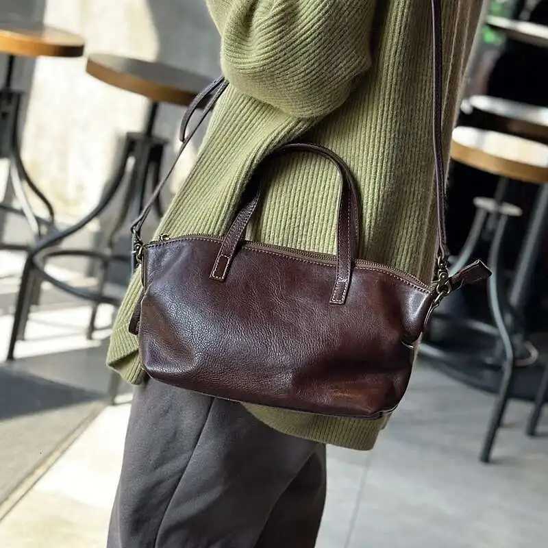 MOTAORA 2025 New Womens Genuine Leather Handbag Casual Versatile Female Shoulder Bag Solid-Color Natural Soft CowhideW251115