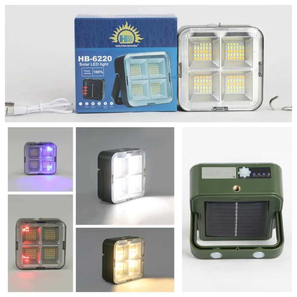 Powerful Solar LED Light Lamp USB Rechargeable LED Reflector Spotlight Projector Floodlight Construction Portable Lanterns M251115