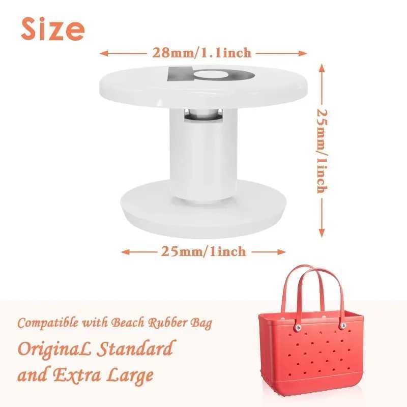 Borg bag button EVA rubber beach storage basket replacement plastic button plastic repair rivet jelly Borg bag accessories W250415