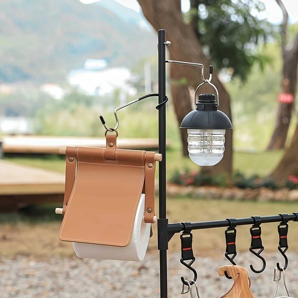 Stainless Steel Light Stand Holder Portable Tent Pole Lamp Hanger Hunting Fishing Lantern Hanger Outdoor Camping Tools M251115