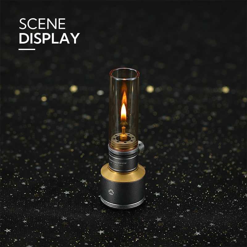 T-1-DH Frost Vintage Camping Light Gas Lantern Shade Outdoor camping gas atmosphere lamp heat-resistant glass lampshade M251115