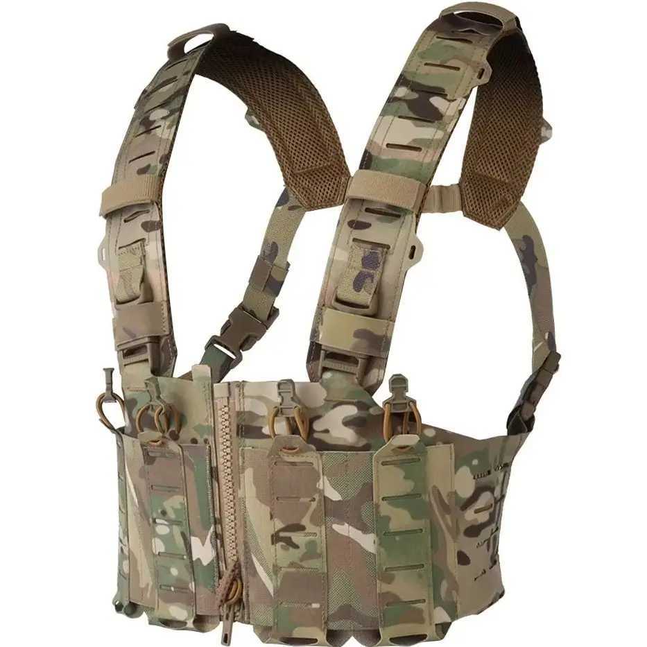 500D Nylon SF Hunting Vest for Men Adjustable Molle H-harness Chest Rigs Lightweight Airsoft Vest With M4 AR Magazine Pouch XJ251114