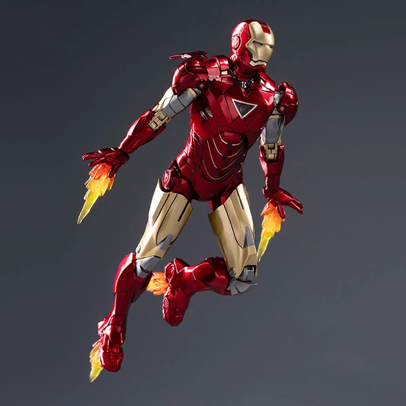 ZD Toys Iron Man MK6 Model 7inches Action Figures Tony Stark Iron Man 1/10 Avengers Genuinely Collect Model Ornaments Boy Gifts