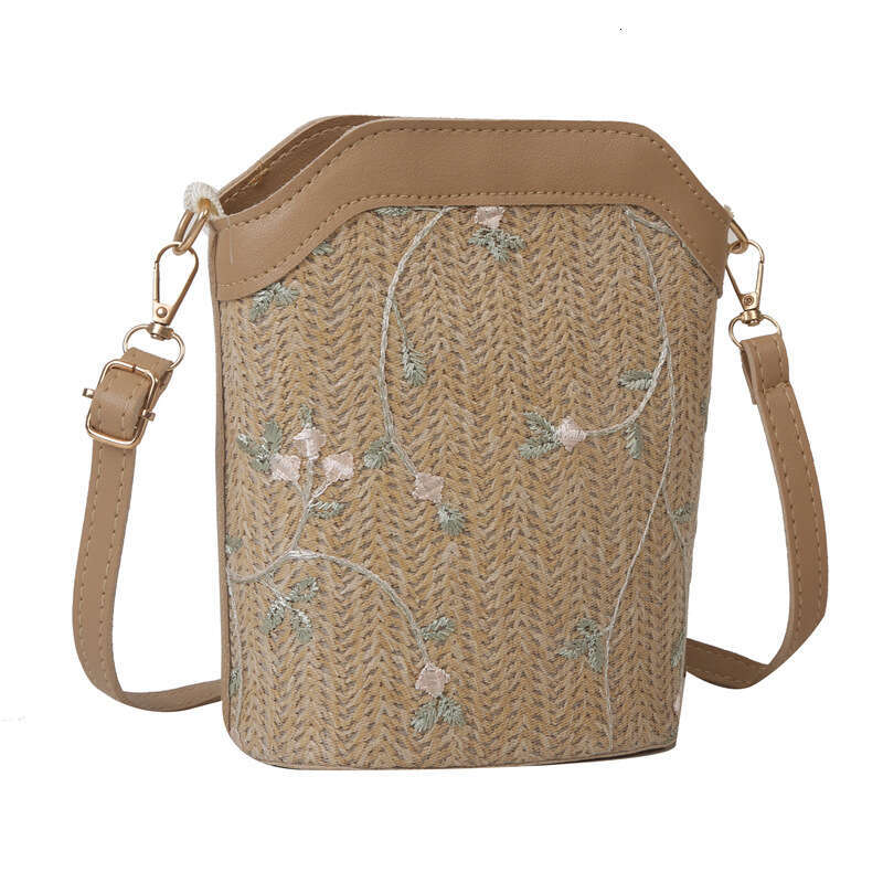 Handmade Beach Bag This Year Small For Women In Summer Trendy And Fashionable One Shoulder Crossbody Bag Popular Lace Grass Woven Bucket Bag On The In