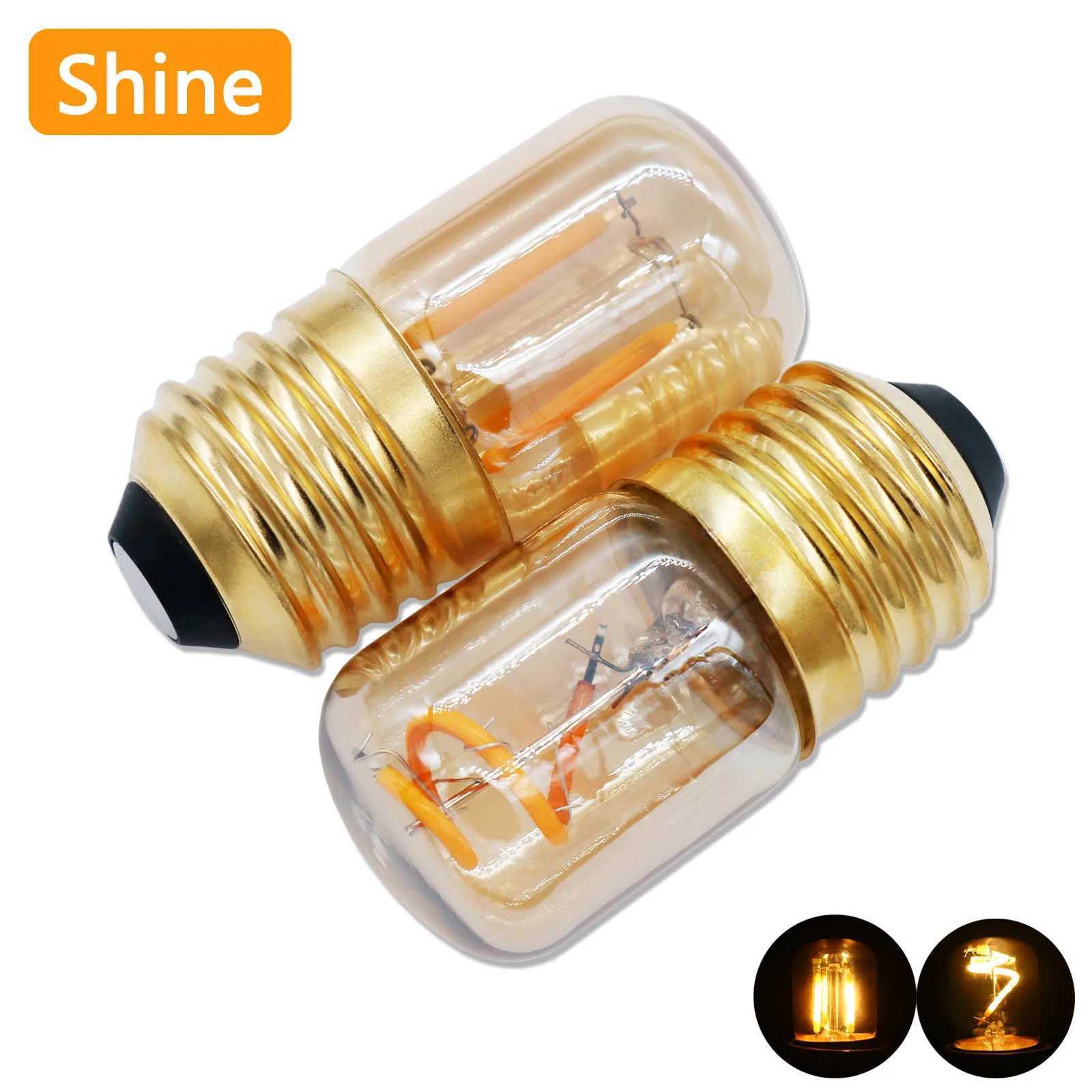 1W/15W LED Edison Bulb E27 Filament Lamp AC220V T28 Retro Bulb Tungsten Filament Bulb Restaurant Light 2200K Diode Accessories C251115