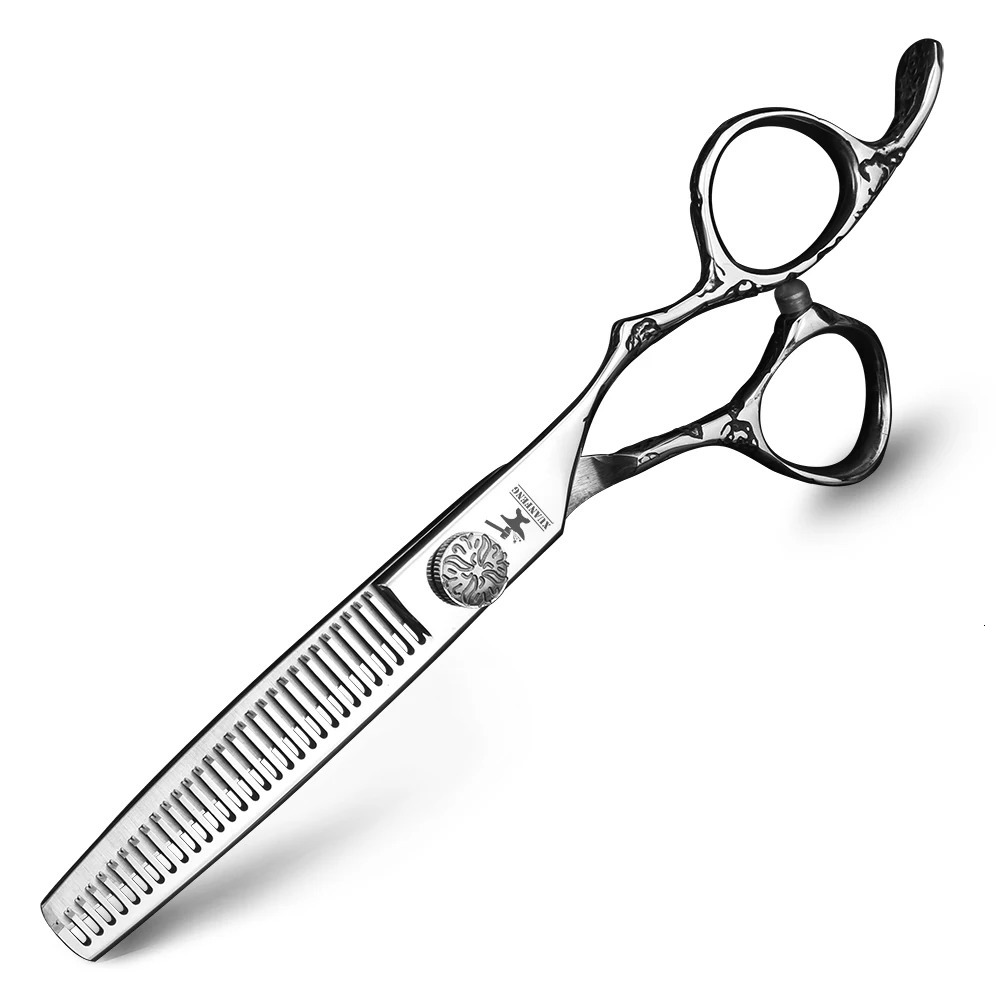 XUANFENG black Mirror Hair Scissors 6-inch JP440C Barber Cutting Scissors and Thinning Scissors Very Cool 250414