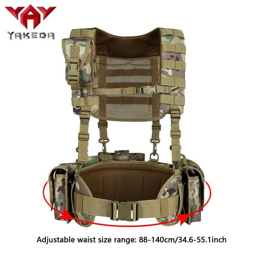 YAKEDA Outdoor Training Camouflage Vest Chest Strap Multi-functional Accessories Equipment Vest XJ251114