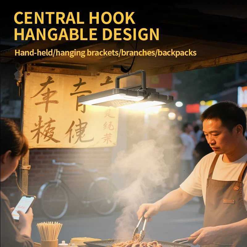 Portable Hanging Lanterns for Camping Ultra-Bright Illumination Emergency Tent Light with Rechargeable Long Battery Life M251115