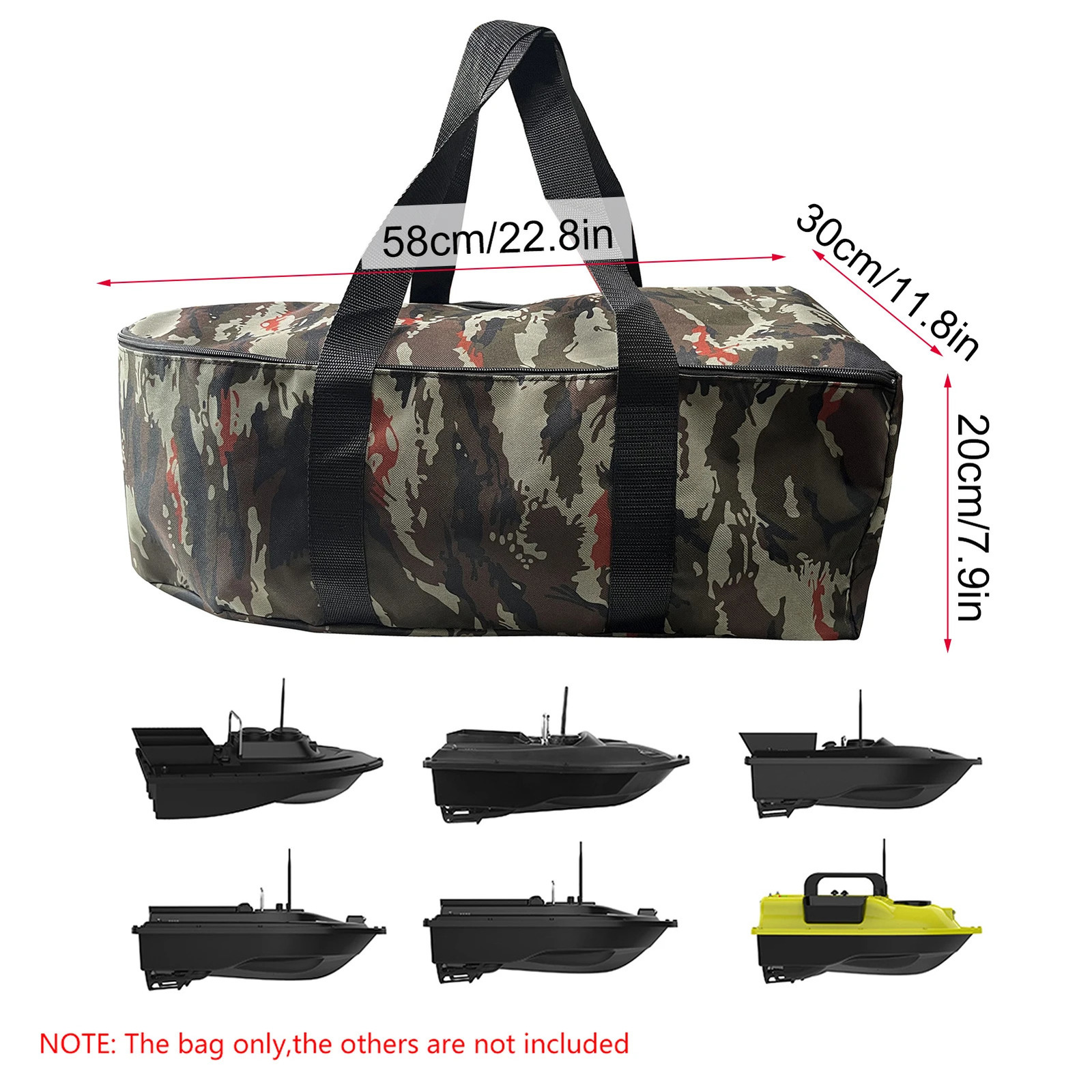 Bait boat handbag for bait boats waterproof bag storage 250410