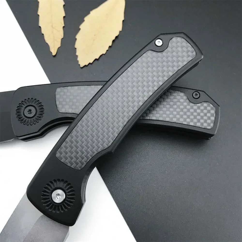 Whiskers PR4-241 auxiliary folding knife 154CM stone washed stainless steel compact EDC for outdoor hunting tactical survival toolsXJ250415