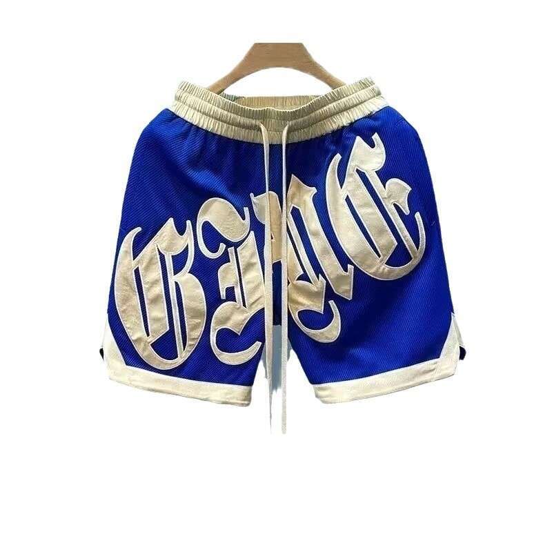 2025 Classic Ins Casual Rascal Handsome Letter Versatile Loose Trendy Men's Summer Hip Hop Sports Pentagram Pants