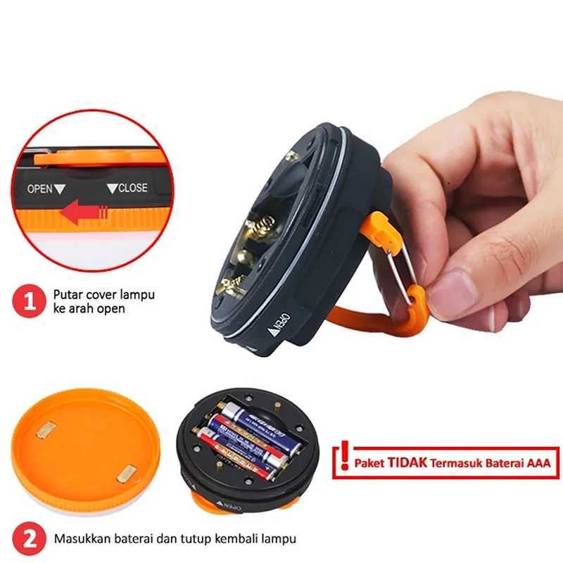 Portable LED Camping Light Use 3AAA Battery 5 Modes Lighting Tent Lamp Outdoor Waterproof Camping Hiking Night Lantern M251115
