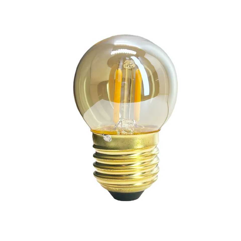 G40 Led Filament Globe Light Bulbs Replace Halogen Chandelier 1W 3W Retro Edison E12 E14 E27 Home Brown Glass 360/Beam Lampada C251115