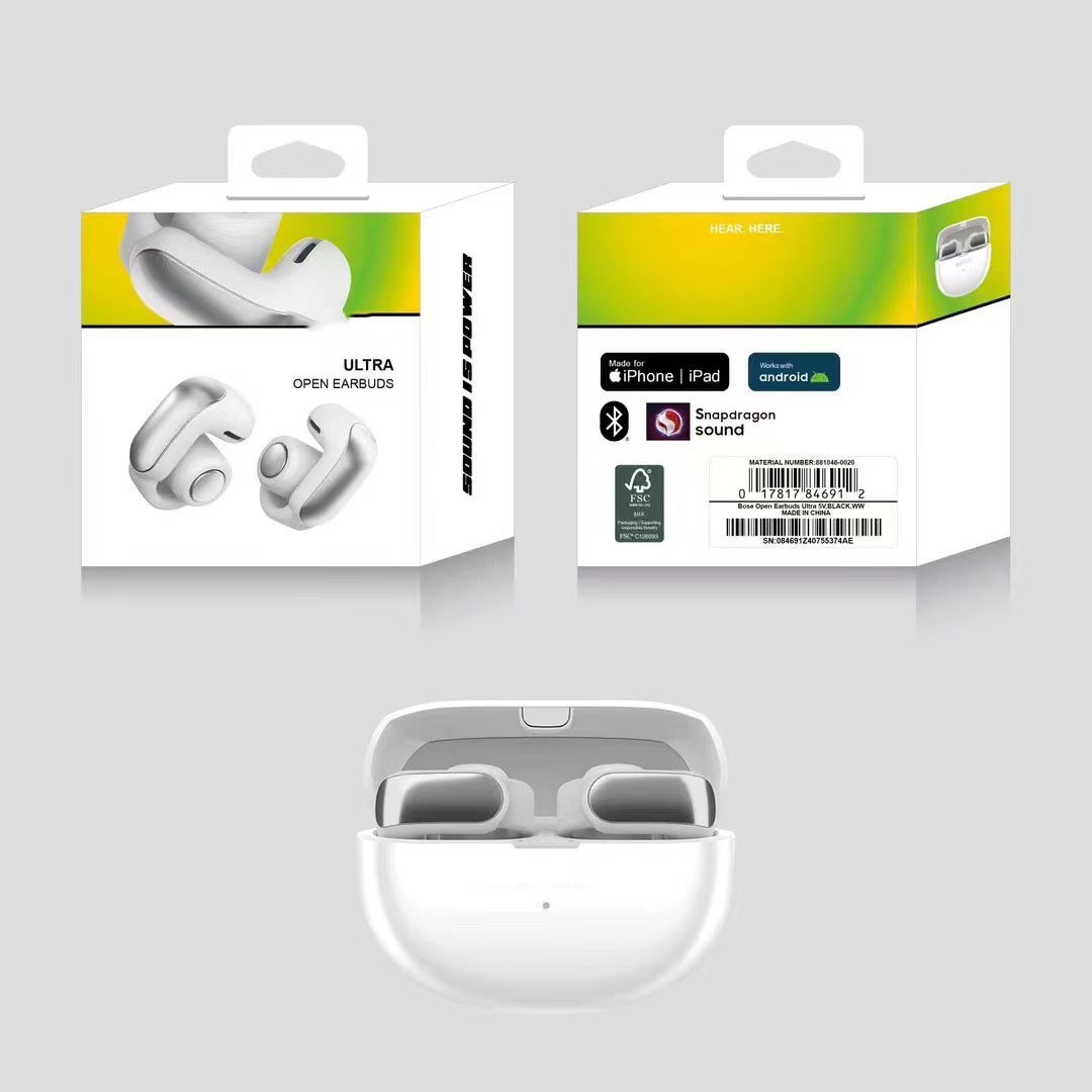 New BS Ultra Open Earbuds headphones TWS Bluetooth Earphones Hanging Ear V12 Outdoor Running Sports Headsets