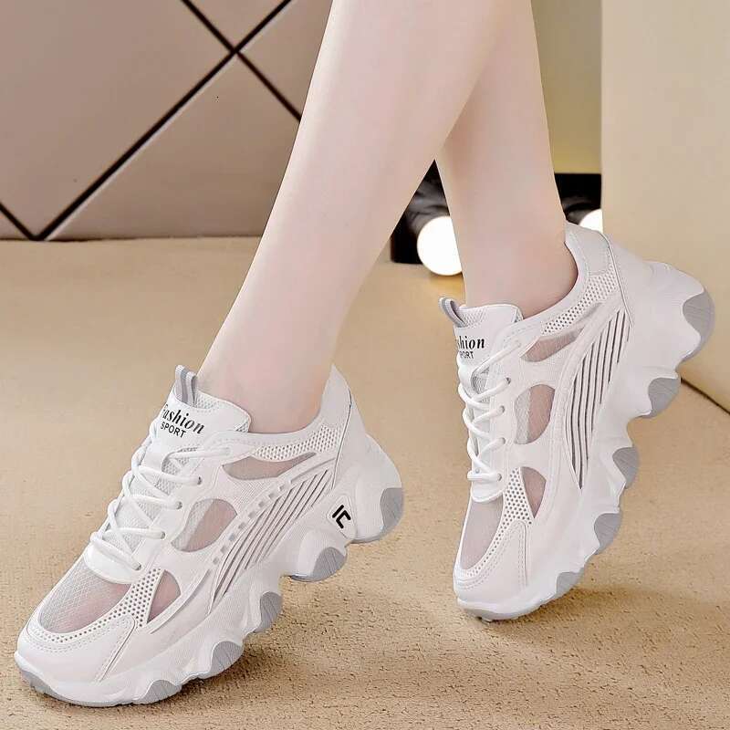 2025 Summer New Designer Fashion Women's Casual Sports Shoes Mesh Breathable Sports Running Comfortable Walking Shoes