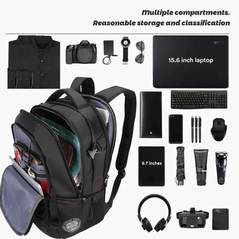 Mens 156173Laptop Backpack USB Port Backpack Travel Backpack Men School Bag Waterproof Anti Theft Backpacks Pack MochilaW251114