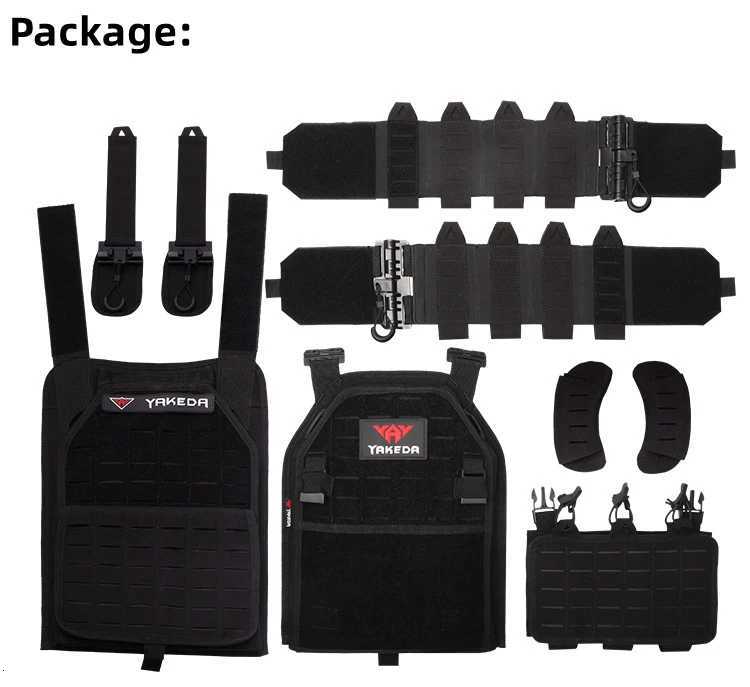 YAKEDA Plate Carrier 6094 Vest Light Weight Quick Release Laser Cutting SWAT Combat 1000D Molle Chaleco Tactical Vest XJ251114