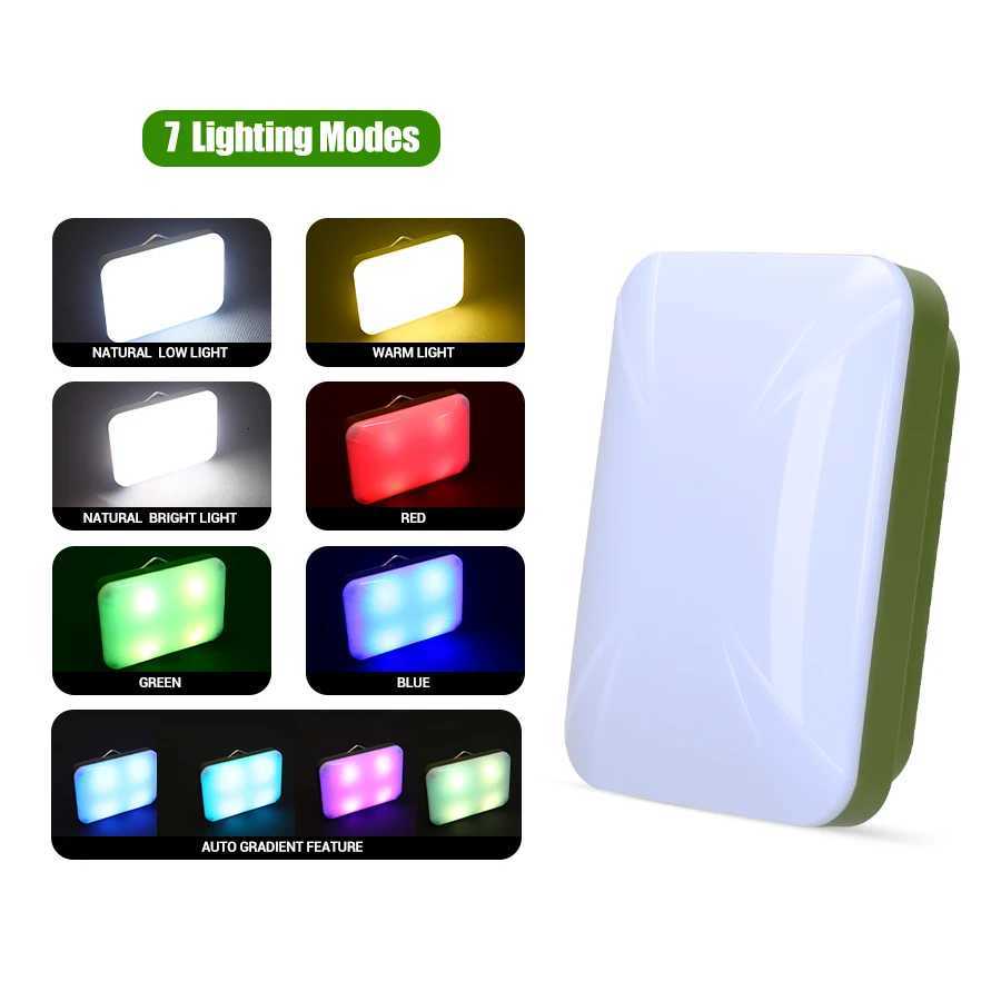 Portable Rechargeable Mini LED Camping Lamp With Hook Outdoor Camping Lantern Emergency Hanging Tent Fishing Waterproof Lights M251115