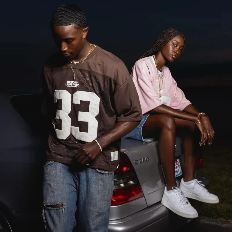 Y2K Mesh Quick Dry T Shirt Breathable Streetwear Men Women Oversized College Sports Wear Unisex Training Wear 250415