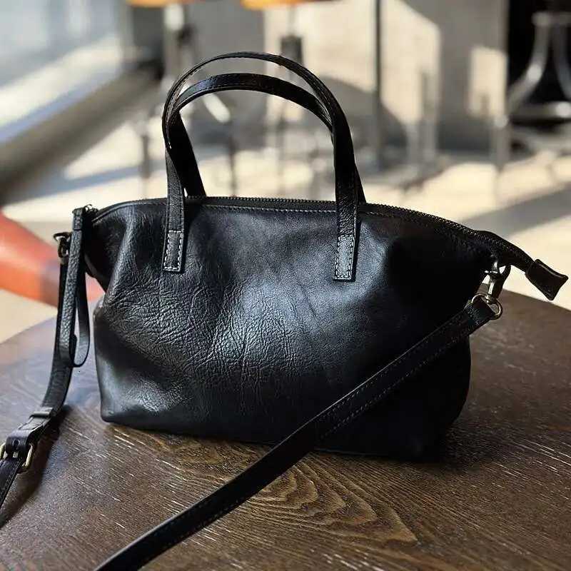 MOTAORA 2025 New Womens Genuine Leather Handbag Casual Versatile Female Shoulder Bag Solid-Color Natural Soft CowhideW251115