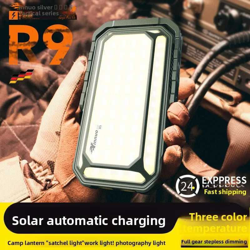 10000Mah LED Camping Tent Light Rechargeable Outdoor Emergency Lighting Waterproof Portable Hanging Night Lamps Camping Lighting M251115