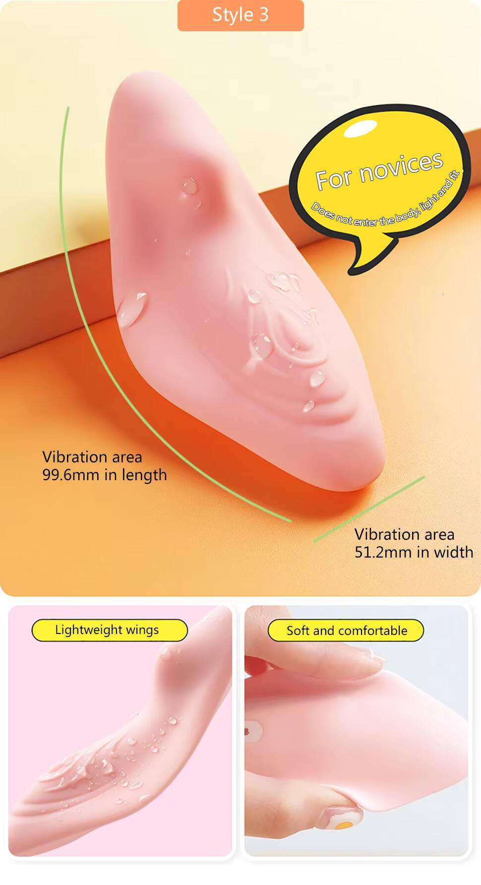 Leaf Shape Silicone Dildo Vibrator Adult Sex Toys Women G Spot Clitoris Stimulation Remote Control Wearable Underwear Vibrator