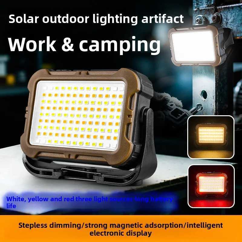 YINNUO R3 Outdoor Camping Light Solar Charging Main Light Strong Light Ultra Bright Tent Light Portable Ultra Long Battery Life M251115