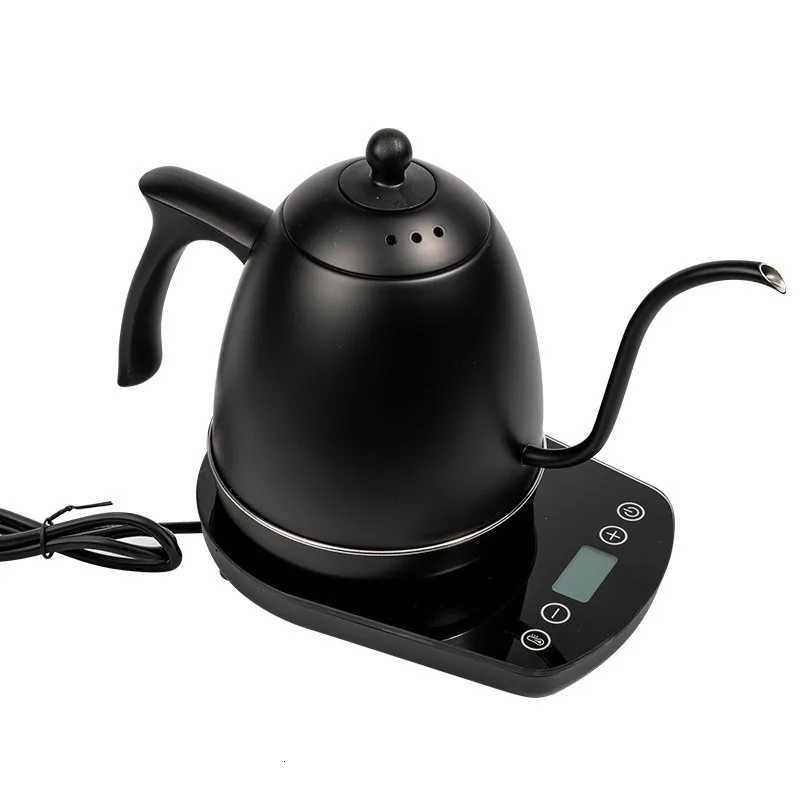 800ml Hand Brew Coffee Pot Intelligent Constant Temperature Electric Kettle Gooseneck Fine-mouth Stainless Steel Teapot Kettles Y251114