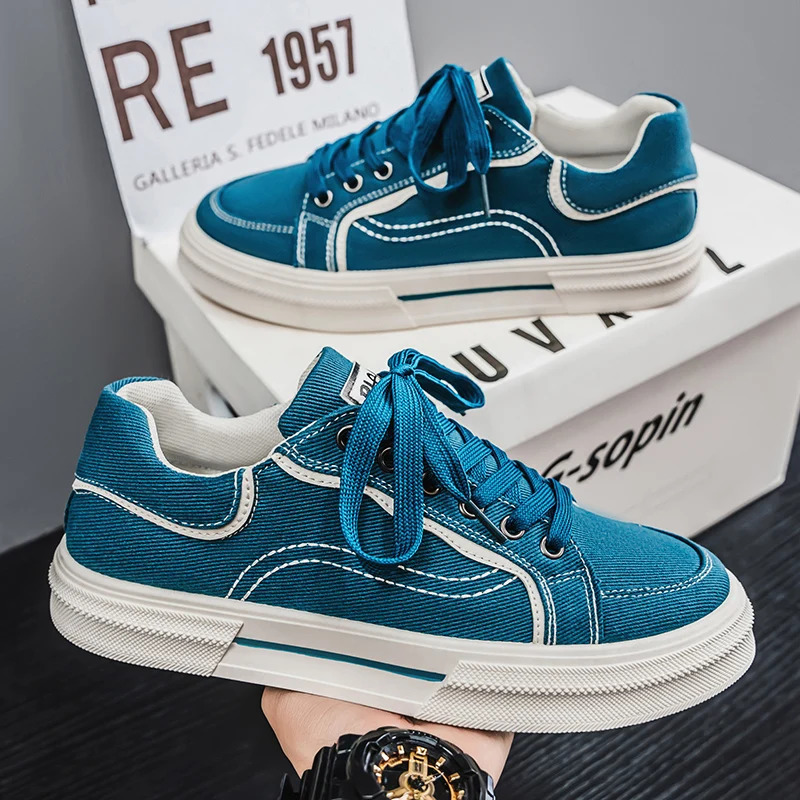 ML Explosive Korean Edition Casual Shoes Board Shoes Canvas Shoes Student Fashion Shoes Mens Shoes 250411